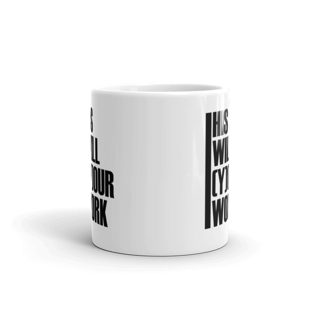 HWYW White Glossy Mug 6