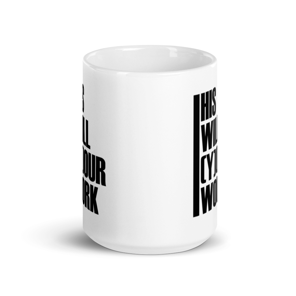 HWYW White Glossy Mug 6