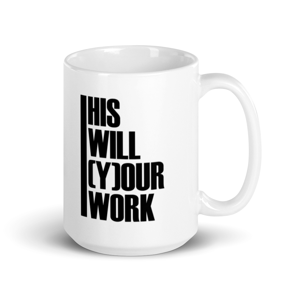 HWYW White Glossy Mug 6